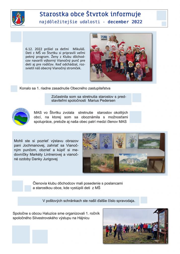 Mesačný infoservis - 12/2022