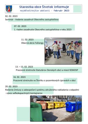 Mesačný infoservis - február 2023 3